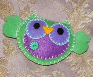 Green Owl Made By Mummy & Daddy