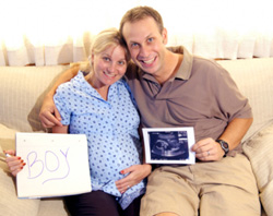 Parents Expecting a Baby Boy Determined by Ultrasound