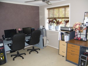 Our Old Study, Now Cleared for Addison's Bedroom