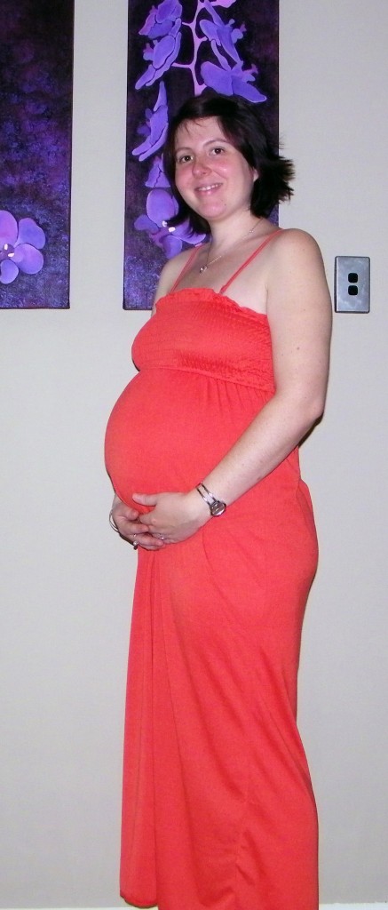 34 Week Baby Belly Photo