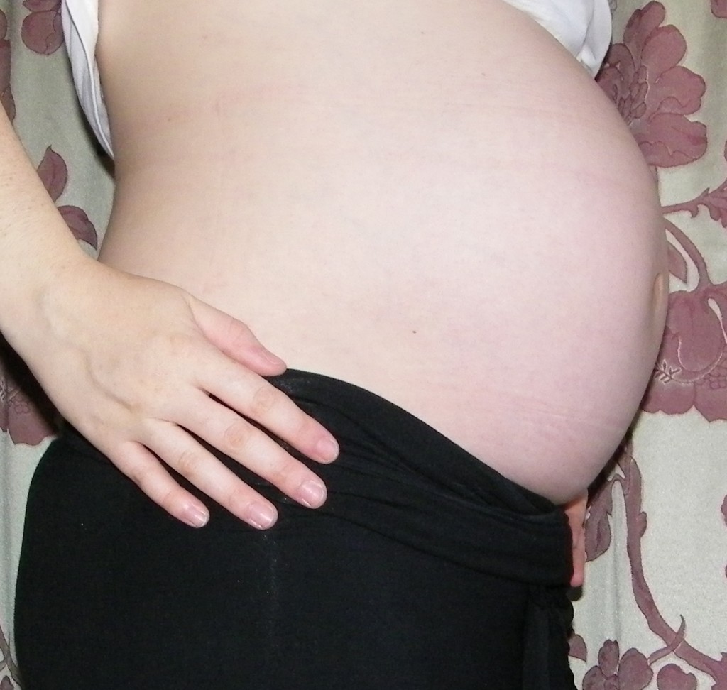38 Week Baby Belly Photo
