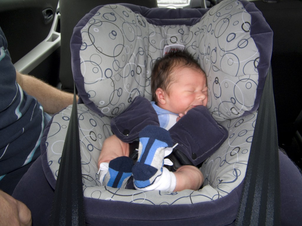 First Car Trip Home From the Hospital