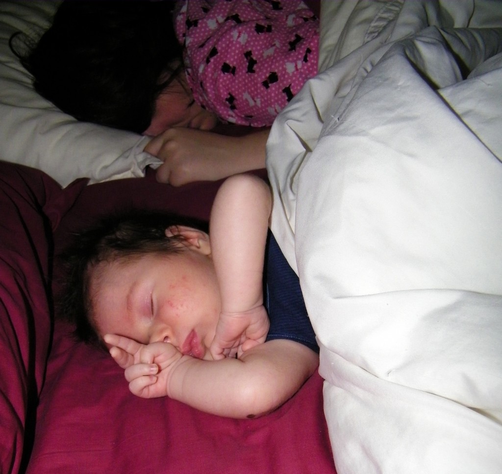Addi and Mummy Sleeping