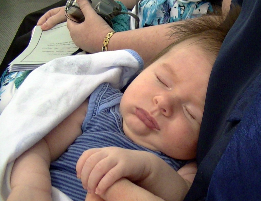 Addison Waiting for the Wedding Ceremony to Begin