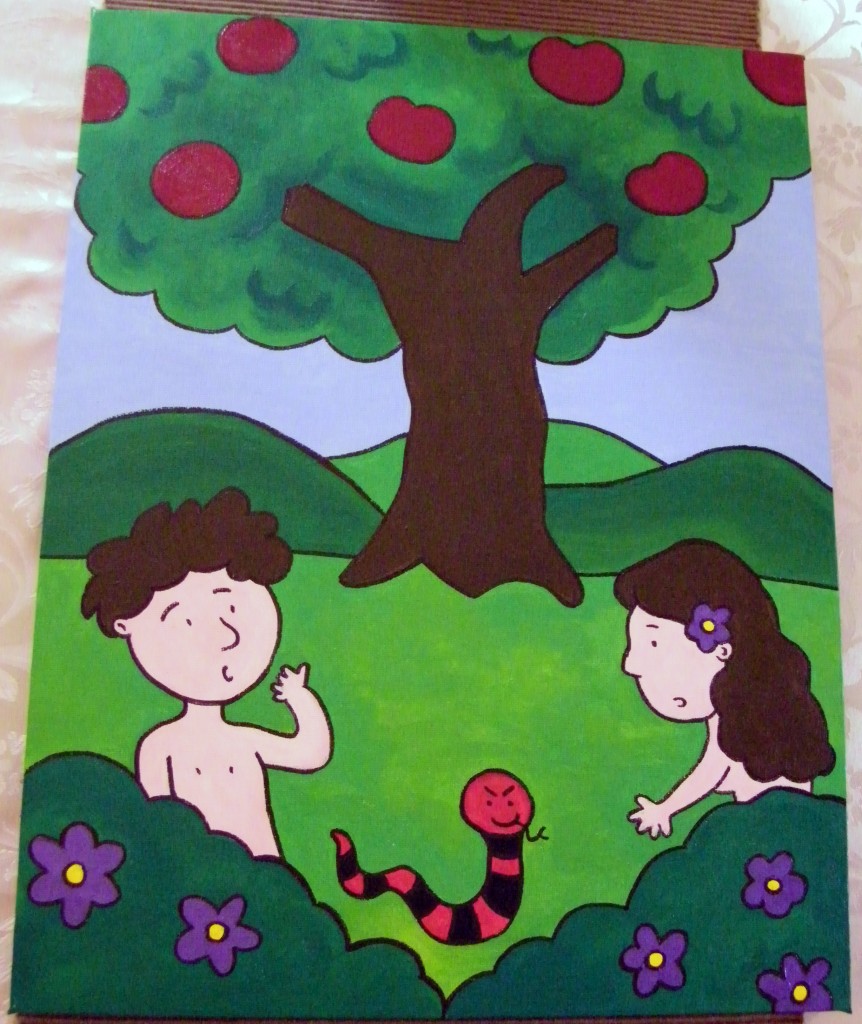 Painting 2 for Our Church - Adam and Eve